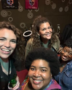 Dulcé Sloan Instagram - @sxsw gave everything it was supposed to give. She ate and left no crumbs and other things the cool kids say. I had too much fun! This is my 5th year going to the festival and I STILL don’t know what it is! 

Thank you to @scamgoddesspod for stopping a conversation with an annoying man to take a picture of my ass. 🥰

Got ambushed interviewed by @thenightcap when the producer jumped out her car and ran up to me.

Got permanent bracelets from @linkxlou with @yamaneika or as @napoleonemill called them “jewelry tattoos”.

AND I got to meet one of my favorite rappers @themonaleo and thank her for the work she is doing in suicide prevention with her organization @stayonemoreday Thank you sis. Sometimes going to the bathroom can change your night lol

#sxsw #monaleo #comedyfestival #pedicab #austintexas