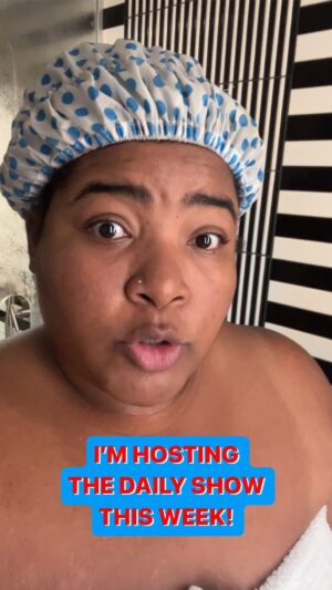 Dulcé Sloan Instagram - Friends! I’m hosting @thedailyshow this week! 
My guests are @mayanlopez @orlandobloom and @brittneyspencer tune in 11pm on @comedycentral 

#thedailyshow #dulcesloan #mayanlopez #orlandobloom #brittneyspencer #comedycentral