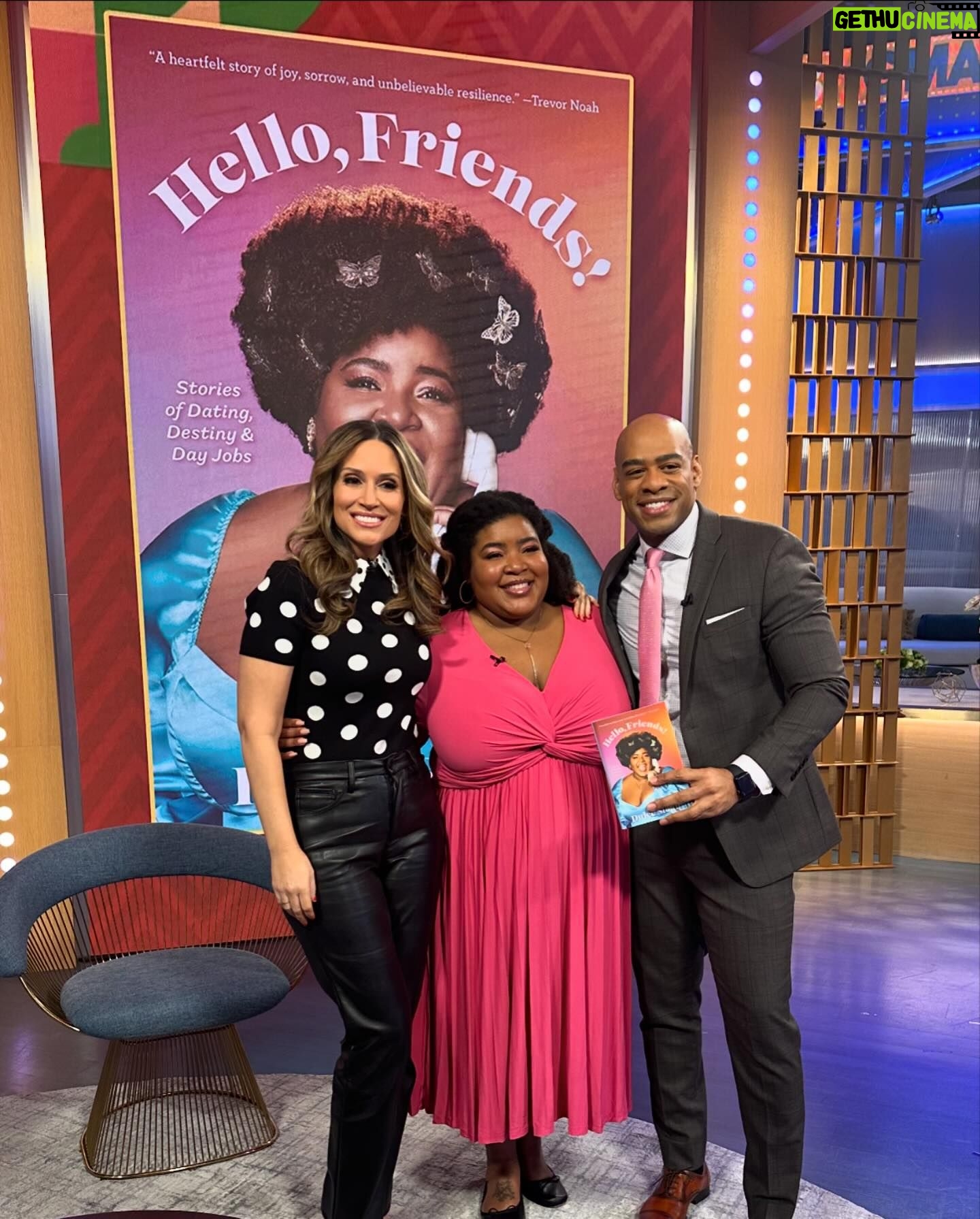 Dulcé Sloan Instagram - Last week was a whirlwind of press and blessings! @abcgma3 with @vladduthierscbs and @gayleking (she read my book and loved it! 😮) @abcgma3 with @demarcomorgan trying my best to make @michaelstrahan jealous (didn’t work 🥺 lol) and my book signing in @bnclarendon where @aminahimani blessed me with her presence! Dress 1: @eloquii Dress 2: @torrid Thank you for all the love!