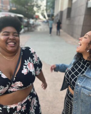 Dulcé Sloan Instagram - @sxsw gave everything it was supposed to give. She ate and left no crumbs and other things the cool kids say. I had too much fun! This is my 5th year going to the festival and I STILL don’t know what it is! 

Thank you to @scamgoddesspod for stopping a conversation with an annoying man to take a picture of my ass. 🥰

Got ambushed interviewed by @thenightcap when the producer jumped out her car and ran up to me.

Got permanent bracelets from @linkxlou with @yamaneika or as @napoleonemill called them “jewelry tattoos”.

AND I got to meet one of my favorite rappers @themonaleo and thank her for the work she is doing in suicide prevention with her organization @stayonemoreday Thank you sis. Sometimes going to the bathroom can change your night lol

#sxsw #monaleo #comedyfestival #pedicab #austintexas