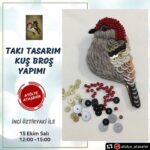 Duygu Yetiş Instagram – Sevgili anneciğim artık emekliliğinin tadını çıkartıyor ve bunca yıldır hep bana hazırladığı güzel şeyleri nasıl yaptığını sizlerede öğretmek istiyor. Yeni yolun açık olsun anneciğim❤️❤️❤️ Not: beni unutma lütfen 🤗  #repost @atolye_atasehir
・・・
Takı tasarım kuş broş yapımı’ workshop 👈🏻 Yeni konu ile karşınızdayız . …
13 Ekim Salı günü saat 12:00 – 15:00 arası broş tasarlıyoruz … ..
👍 Unutmayın düzenlediğimiz her sanat dalı , konusunda en iyi ve tecrübeli hocalarımız tarafından verilmektedir . …
✔️Sınırlı katılımcı olması sebebiyle 
vereceğimiz workshop , önkayıt DM den iletişime geçiniz .
✔️⚠️VE DİYORUZ Kİ Hiçbir atölye de bulamayacağınız yenilikler ve yeni konular için bizi takip etmeye devam edin .
#takıtasarımı #takıtasarım #takı #taki #elsanatları #takıatölyesi #takıworkshop #hobi#workshop #atolyeatasehir #atölyeataşehir #atolye_atasehir #ataşehiratölye #kadıköy #suadiye #göztepe
