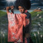 Ebony Obsidian Instagram - Tim Okamura’s: Ebony Obsidian the Unbreakable. Could not be more timely. Nearly speechless. The slings and arrows of life will surely come, but calm is the one who will surely overcome. An extensive tribute to undefeated Black Women is up at the @AugustWilsonCulturalCenter. Including this piece, which I’m told sold to a German art collector before opening night. Run, don’t walk. Tim, you are a master of your craft and it’s magical to witness. Thank you @EdSkrein, the bridge. And grandest of thank you’s to my Mother, Queen Warrior. Your soldier is still standing ✊🏾