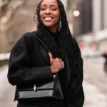 Ebony Obsidian Instagram - Making my way downtown, walking fast, faces pass and I’m home bound. How I feel after finishing work in my own city. 4-5 > 9-5 #Werk