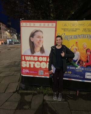 Eden Sher Instagram - Tomorrow is first performance of #iwasonasitcom at @edfringe and instead of rehearsing I spent the last 3 days taking pictures in front of my own face bc I take my craft of being a vain actor very seriously. Swipe to see what my children think of me and my show and all my achievements. @gildedballoon teviot 8:20pm LINK. IN. BIOOOOOOOOOOOOO!!!!