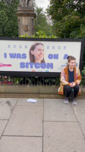 Eden Sher Instagram - If u find me in front of one of my posters I’m giving out comp tix on a first come first serve basis like a living korok (except u don’t have to solve any puzzles to find me and if u don’t understand this reference good for u for having a life!) #iwasonasitcom