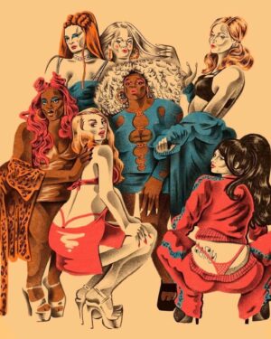 Ego Nwodim Instagram - while I’m gushing over our hair, makeup and wardrobe depts, lemme tell y’all how @jimmyfowlie @cearajaneo @alex3nglish and I wrote a sketch where all of us were the most perfect looking sTRiPpeRs *juicy j voice* and magicians @jodimancusohairdesign @louiezfx @broecker.t made this happen! my lewk is inspired by the most talented stripper I’ve ever witnessed. DM for her handle!!! Then @ricardo_diseno went and drew the most gorgeous piece of art. And that’s what you call inspo on inspo on inspo!!! If y’all wanna see this sketch live on in 2024, I’d advise the prayer warriors to go ahead and activate!!