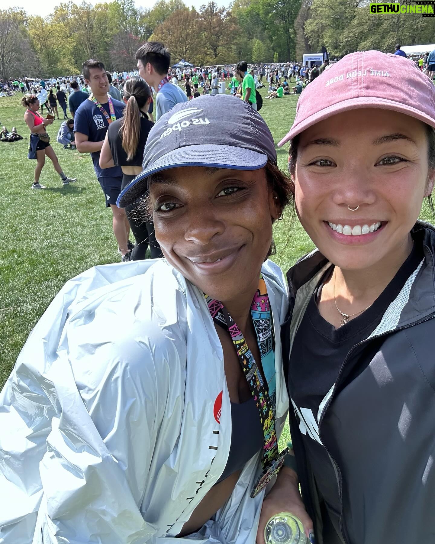 Ego Nwodim Instagram - I never thought I’d say this, but…I ran a half marathon!!!! On Sunday. In Brooklyn. And I ran it in less time than I’d hoped to 🙏🏾🥰 What a ride (I WISH it was a damn ride)! I’ve never been a runner, except that one time I spur of the moment raced Gary Richardson at 2 am at an SNL after party in heels and smoked him (last slide 😮💨). I’m so very grateful to my coach @kimberly.yee_ who was the perfect dreamy combo of soothing and challenging, and trained me over the last 7 weeks while I worked and traveled and got sick and injured and everything in between. She even ran the last 4 miles with me like a lil angel. My good sis @ashleighcrystal said I wouldn’t do it unless there was cake waiting for me at the finish line, “…and I took that personally.” 13.1 miles and there was no cake waiting for me at the finish line BUT my favorite song of all time “Salt Shaker” by the Ying Yang Twins happened to be playing as I crossed and that felt just as special ✨🤌🏾 I have the best friends who rooted for me, brought safety pins for my bib to me at 6 am, sent cupcakes and flowers, and offered an abundance of love. I did it and pretty sure I won’t be doing it again! To all the runners out there, yall crazy for that!!! 😘❤️