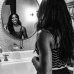 Ego Nwodim Instagram - that time my @apriltomsic caught me doing affirmations in the mirror 💕💕💕 one day I’ll tell y’all more about how proud I am of my heart and the incredible community of true & kind souls who’ve lifted me way up ✨ but for now, swipe thru and weep w me