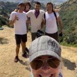 Eileen Davidson Van Patten Instagram - #flashbackfriday COVID hike with the best guys! ❤️❤️❤️