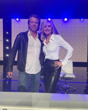 Eileen Davidson Van Patten Instagram - Impromptu photo shoot at @worldpokertour with @vince_van_patten and @adam.pliska ❤️❤️ @wynnlasvegas