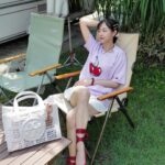 Eisaya Hosuwan Instagram - Feels like 42°C☀️🍒 #ToryBurchSS24 #ToryBurchThailand