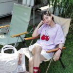 Eisaya Hosuwan Instagram - Feels like 42°C☀️🍒 #ToryBurchSS24 #ToryBurchThailand