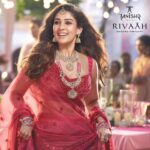 Eka Lakhani Instagram - Stunner! 💗 @nayanthara for @rivaahbytanishq Photographed by @tarunvishwaofficial Styled by @ekalakhani Team @malinikarthikeyan @arzoonagraik @about.isha Make up @savleenmanchanda Hair by @hairbyseema Draped by @dolly.jain #StyledByEka #Nayanthara #Tanishq #BridalFashion