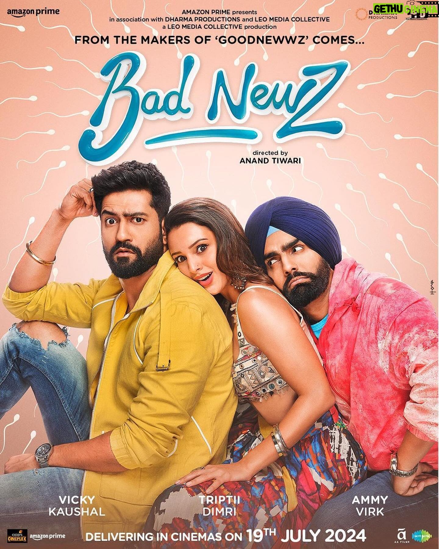 Eka Lakhani Instagram - Good times with the #BadNewz team! 💜 Costume Styling for Publicity Design by #TeamE. Sending love.. can’t wait for this onee ! @vickykaushal09 @tripti_dimri @ammyvirk @anandntiwari @bindraamritpal @karanjohar @apoorva1972 Style team: @shivani.saboo @itsfatimabaluch @nandini._.khetan @theradhikadhanuka @mayuri_srivastava #vickykaushal #triptidimri #ammyvirk #styledbyeka