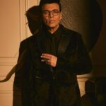 Eka Lakhani Instagram – Owning the moment! Spotlight ready! 🖤 @karanjohar last night for @criticschoiceindia awards.

Wearing @philipppleinofficial
Eyewear @philipppleinofficial @rkumaropticians 
Ring @vetements_official @amrapalijewels 
Footwear @coppermallet

#StyledByEka 
Style team @arpita.kc @mayuri_srivastava @team___e 
Hair @rajeev_gogoi 
Makeup @paresh_kalgutkar 
Managed by @len5bm 
Photographed by @sheldon.santos 

#KaranJohar #TeamE #SuitUp #CriticsChoice