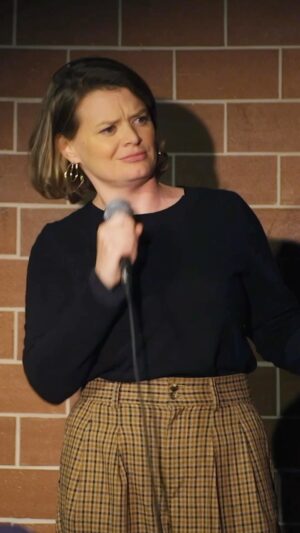 Elaine Carroll Instagram - In December, to close out my “year of bravery,” I did standup for the first time. It was terrifying, mortifying, and I want to do it again immediately. Huge thanks to @gerrykatzman for his coaching and my ride-or-die classmates.
.
#standupcomedy #funny #alanon #addiction