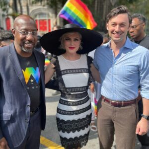 Elaine Hendrix Instagram - ATL PRIDE weekend was EPIC! We celebrated the unique, worthy, lovable beauty of people being who they truly are. It was safe. It was fun. And it was PROUD. Thank you @micahmccain & @steveniga for making this incredible memory happen for myself and my friends. YOU are loved. ❤️🧡💛💚💙💜 #AtlantaPride