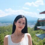 Elaine Ho Instagram – 我在富士山腳下 🗻

#富士山下 #富士山河口湖 #大石公園 

outfit/ @greenpea_tw