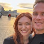 Eleanor Tomlinson Instagram - What a night celebrating The Couple Next Door with my favourite people ♥️ Thank you @filmfestivaloostende for having us and honouring @samheughan and I with a star on your promenade! As always, thank you to our wonderful crew who made TCND one of the best experiences yet, and last but definitely not least, thank you to you gorgeous fans for showing us such love ♥️ • Styled by @rebeccacorbinmurray in @giambattistavalliparis @jimmychoo @vaara_studio @vraiofficial & @shoptheirishtwin @filippa_k @louboutinworld @ananyafinejewellery • Hair and Makeup by @michelle_beeckman_makeup
