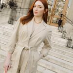 Eleanor Tomlinson Instagram - On Wednesdays, we wear cream. Check out my interview with @bazaaruk for the scoop on my first Paris Fashion Week 💋 @zimmermann 📸 @jacquesburga @bazaaruk #PFW #zimmermann #harpersbazaar