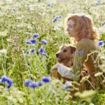Eleanor Tomlinson Instagram - More than a few tears shed today on hearing that my all time favourite co-star, Barley, has crossed over that rainbow bridge. The Garrick to my Demelza. Barley, you’ve left a mighty paw print on my heart 🐾 Love to the best stunt dogs team @stuntdogsandanimals_ig ♥️ @official_poldark #adoptdontshop