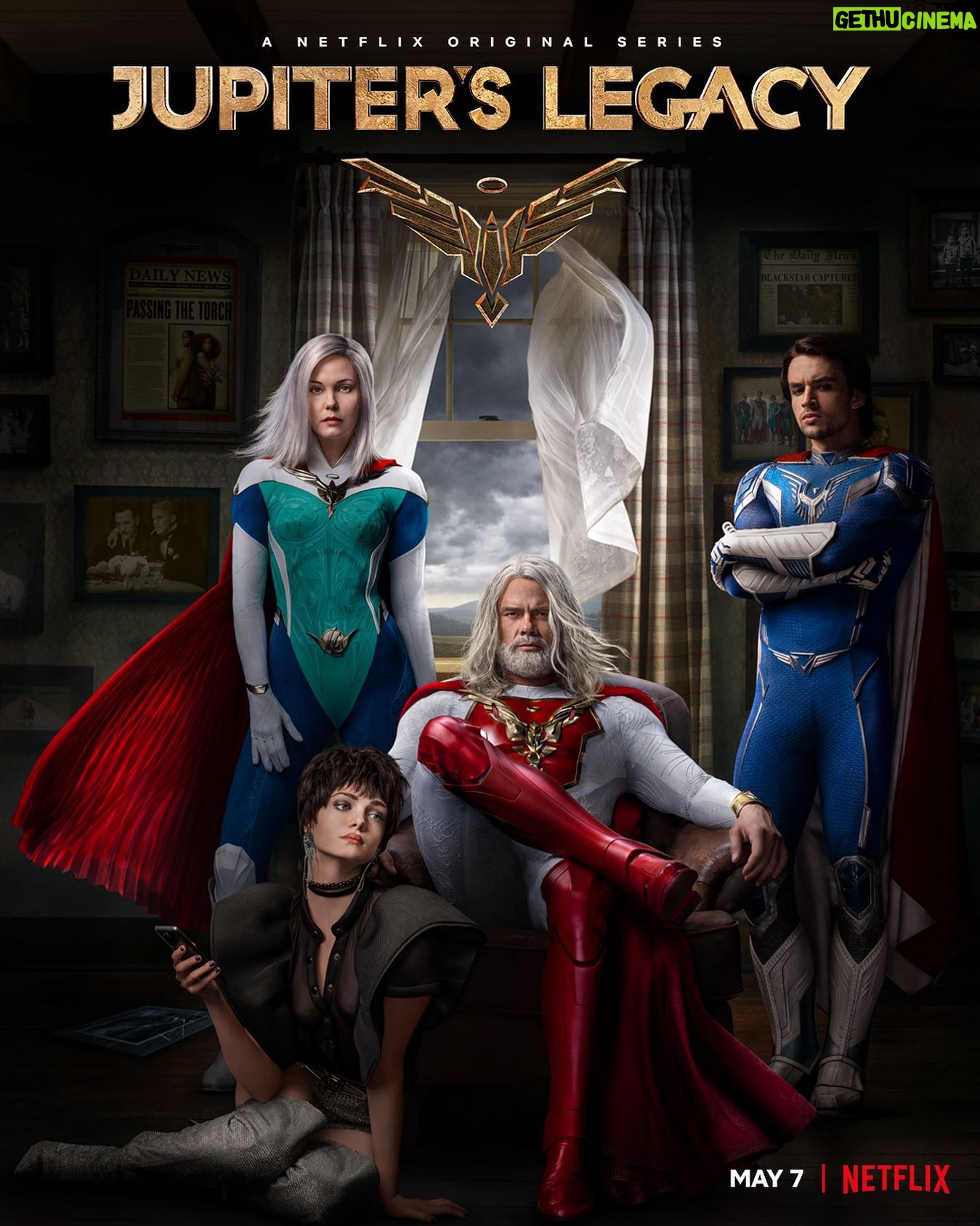 Elena Kampouris Instagram - Get ready to meet the Sampsons May 7 on @netflix !!💪⚡️my dad The Utopian @joshduhamel , Lady Liberty @mslesliebibb , Paragon @andrewjfhorton & me, Chloe😈don’t miss the #JupitersLegacy trailer dropping tomorrow!! Lots of excitement coming this week😉💥 #Millarworld #Netflix #superhero #comic #netflixandchill #new #MarkMillar #comingsoon #tv #drama #action #film #epic #awesome #mustsee #art #super #watch #cool #series #photography #fashion #fandom #comicbook #fan #imagecomics #instagood #instafun #instadaily