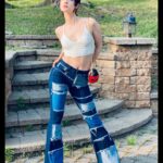 Elena Kampouris Instagram - If Chloe HAD to ever wear a super suit..🤫what would you want it to look like?👩‍🎤🩱🪡🦹🏻‍♀️ @netflixgeeked @mrmarkmillar @netflix @13vintage #Chloe #super #costume #mood #fashion #style #photography #sunlight #girlpower #hair #hairstyle #denim #blue #design #red #spring #summer #nature #colorful #ootd #vibes #comic #model #runway #vogue #instapic #instastyle #instafashion #fashiondaily #instagood