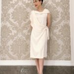 Elena Kong Mei-Yee Instagram - Inspired by Guy Laroche’s vintage 1960 wrap dress, I made this dress during the lockdown with my original undyed jacquard silk full of butterfly pattern. The natural shine of the silk makes the dress like liquid silver when in movement on a person. This dress is versatile that can be worn in different ways in the front or back side because of the soft shawl collar and flap wrap around the dress as your liking. Thank you Elena Kong you look absolutely elegant in this number. 🌹💋🧡 James T. Couture #JamesTcouture #jacquardsilk #butterfly #wrapdress #vintagedesign #guylaroche #liquidsilver #hkamateurdesigner #amateurseamtress #dressmaker #femininity #ElegantStyle #hkfashion #vintagefashion #hkfashiondesigner #江美儀 #江美人 #萬千星輝頒獎典禮