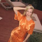 Elena Krygina Instagram - Один вечер из жизни красивого платья🧡 @bayouvillasantalya @catch.agency_ Dress @selfmade_brand