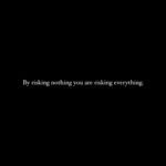 Elena Lyons Instagram - Take the risk or lose the chance.🖤