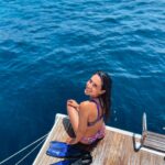 Eleni Vaitsou Instagram - Και να σκεφτείτε πως είμαι του βουνού…💙💦 Σε #summermood μέχρι να χιονίσει ____________________________