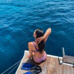 Eleni Vaitsou Instagram - Και να σκεφτείτε πως είμαι του βουνού…💙💦 Σε #summermood μέχρι να χιονίσει ____________________________