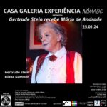 Eliana Guttman Instagram - “Basta! Eu sou Gertrude Stein… por Eliana Guttman @eguttman . Convidamos a todos a viver a Experiência Cultural NÔMADE, dia 25 de janeiro, as 18:00 🕕 Abertura com o coquetel 🍸 de boas vindas a Exposição de Arte 🖼 na Galeria Biganti, uma homenagem ao grande artista @gregoriogruber 19:30 🕢 🎭 Teatro no Salão Nobre com o espetáculo “Gertrude Stein recebe Mário de Andrade” 20:30 🕣 🍽🥂🍾 Jantar Temático Modernista inspirado no “Cardápio Modernista de Mário de Andrade” com direito a uma taça 🍷de vinho. Ficha Técnica: Texto: Leonardo Alkmim @alkmimleonardo Elenco: Amazyles de Almeida @amazyles Cézar Nascimento @cezar.nascimento.357 Deise Hattum @dhattum Denis Victorazo @denissp Eliana Guttman @eguttman Fábio Saltini @fabiosaltini Direção Musical: Deise Hattum Direção: Amazyles de Almeida e Fábio Saltini Fotografia: Magerson Bilibio @magerson Direção de Arte: ART MOOD DESIGN @art.mood.design Produção e Realização: @art.mood.design Cézar Nascimento e Fábio Saltini @casagaleriaoficial #servico Passaporte Cultural Via @sympla Segundo Lote R$ 275 de 01 a 15.01.24 Terceiro Lote R$ 330 de 16. até 25.01.24 🏢Local: CIRCOLO ITALIANO @circoloitalianosp @circolocucina EDIFÍCIO ITÁLIA @edificioitaliaoficial Av. Ipiranga, 344 - 1º andar Centro Histórico de São Paulo Valet no Local. #apoiocultural @canalmf @morentefortecomunica @feed_consultoria @taniasciacco @sciaccostudio Galeria Biganti @circolocucina @circoloitalianosp ☎️Telefones: Cézar Nascimento 11.97318-1331 Fábio Saltini 11.99901-6930 #casagaleriaexperiêncianômade #somaculturalnômade #experienciacultural #exposicaodearte #teatro #jantartematico #gertrudesteinrecebemariodeandrade #terceirolotedisponível