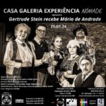 Eliana Guttman Instagram - EXPERIÊNCIA CULTURAL NÔMADE –EXPOSIÇÃO DE ARTE TEATRO JANTAR TEMÁTICO – 25 DE JANEIRO 2024 DAS 18 ÀS 22H. Trilogia Cultural: Exposição de Arte 🖼 na Galeria Biganti como artista homenageado “Gregório Gruber” 🎭 Teatro no Salão Nobre com o espetáculo “Gertrude Stein recebe Mário de Andrade” texto de Leonardo Alkmim com Amazyles de Almeida, Cézar Nascimento, Deise Hattum,Denis Victorazo,Eliana Guttman,Fábio Saltini 🍽🥂🍾 Jantar Temático do Circolo Italiano inspirado no “Cardápio Modernista de Mário de Andrade”. Ficha Técnica: Texto: Leonardo Alkmim @alkmimleonardo Elenco: Amazyles de Almeida @amazyles Cézar Nascimento @cezar.nascimento.357 Deise Hattum @dhattum Denis Victorazo @denissp Eliana Guttman @eguttman Fábio Saltini @fabiosaltini Direção Musical: Deise Hattum Direção: Amazyles de Almeida e Fábio Saltini Fotografia: Magerson Bilibio Direção de Arte: ART MOOD DESIGN @art.mood.design Produção e Realização: ART MOOD DESIGN Cézar Nascimento e Fábio Saltini @casagaleriaoficial #servico Via @sympla Primeiro Lote R$ 220 até 31.12.23 Segundo Lote R$ 275 de 01.01.24 a 15.01.24 Terceiro Lote R$ 330 de 16.01.24 até 25.01.24 Local: CIRCOLO ITALIANO @circoloitalianosp EDIFÍCIO ITÁLIA @edificioitaliaoficial Av. Ipiranga, 344 - 1º andar Centro Histórico de São Paulo Valet no Local #apoiocultural @morentefortecomunica @feed_consultoria @taniasciacco @sciaccostudio Galeria Biganti @circoloitalianosp Telefones: Cézar Nascimento 11.97318-1331 Fábio Saltini 11.99901-6930 #casagaleriaexperiêncianômade #somaculturalnômade #experienciacultural #exposicaodearte #teatro #jantartematico #gertrudesteinrecebemariodeandrade