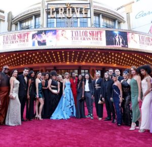 Eliotte Woodford Instagram - Wow. What a NIGHT. What a MOVIE. What a TEAM OF STARS I somehow get to surround myself with while supporting the BRIGHTEST STAR, @taylorswift .

I am still in awe of what I witnessed in that theater. I was immediately immersed in the world of #TheErasTour and felt like I was truly at a stadium show. It was so amazing to actually feel like I was in the audience of this wonderful spectacle. I was scream shouting, singing, dancing, and having THE MOST FUN. 

I can’t wait for everyone to experience this concert as an EPIC FILM. Whether it’s your first or fifth time seeing the show, I hope you have as much fun as I did. 

To say I’m honored and blessed to be a part of THIS SHOW with THESE PEOPLE is the biggest UNDERSTATEMENT. 

THANK YOU to my Eras Tour cast and crew family and @taylorswift for making me BETTER. I love you all!

WE MADE A MOVIE!!!!
🤩🥳🥹

Makeup: @mayelypaez 
Styling: @styledbyhannahmellow 
Dress: @herveleger 
Shoes: @dolcegabbana 

Ps- it’s dumb I can’t tag my whole fam here!
I love yall forever. 

#taylorswift #TS #tstheerastour #tstheerastourfilm #movie #moviepremiere #redcarpet