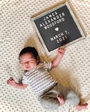 Eliotte Woodford Instagram - Surprise!

@ry.wo.87 and I are so thrilled to introduce James Alexander Woodford, born March 7th at 8:01 am CST, weighing 7 lbs, 8 oz and measuring 19.75 inches. 

He is perfect in every way, and we are so in love with our little guy! The last week has been a sleepless whirlwind, but we wouldn’t change a thing (except a lot of diapers!).

Thank you for all the love, support, and prayers throughout this journey. They were definitely felt! 

 

#WoodfordPresERved #BabyWoodford #SweetBabyJames #baby #birth #pregnancy #mom #dad #family #newborn #babyboy #boy #boymom