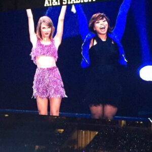 Eliotte Woodford Instagram - HAPPY BIRTHDAY @taylorswift !!!
🥳🎉🥳

When I look at this photo, I’m taken back to this memory when we were playing @attstadium on #1989worldtour and you pulled me forward to recognize me in front of my home state crowd because you knew my family was in the audience. This moment in time is so symbolic of who you are as a person. You are such a generous and thoughtful human and friend. Thank you for always leading with love. I am so grateful for you and all the memories we’ve made together. I look forward to the ones still to be made! I’m wishing you the happiest of birthdays and endless blessings in this next trip around the sun! LOVE YOU!!

#taylorswift #ts #birthday #birthdaygirl #happybirthday #1989 #1989tour #1989era #attstadium