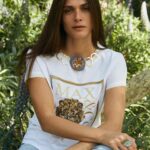 Elisa Sednaoui Instagram - I first discovered the exceptional and very distinctive style of @fatmamostafajewelry ‘s creations while serving on the jury of a fashion designer contest. She won that one, and several other contests, because of the originality of her approach. She stands out: I had never encountered a jewelry style as unique and personal as hers, both in design and technique. It always makes me so excited to see emerging young Egyptian artists making their mark internationally. I am honored to be part of the campaign for her first collaboration with the Italian brand @maxandco, with which I have had a long-standing relationship. #maxandco #CoLLABORATION #sponsoredpost