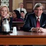 Elisabeth Röhm Instagram - Oh how I love you, Sam Waterston! What an honor and a privilege it was to share the stage with you for five years. I applaud your last performance tonight @nbclawandorder as our beloved Jack McCoy. The world will thankfully always have reruns to get their much needed fix. When I joined Law And Order, it was literally like becoming one of the Beatles. I walked down the street with Sam and people would call his name from cars nearly creating a collision because they wanted to get a good look at him. Women shrieked from afar, their obvious and forever crush. I was in awe. Still am. I deepened my craft as an artist, I learned how to be a good solid smart human being (Sam read news endlessly & genuinely held the law in high regard). I learned how to be a consummate professional. He became a great mentor and friend and I picked up a couple of things about how to do things the right way across the board. I am so grateful for the years that I spent with the GOAT. All hail, Sam Waterston! 👑 ❤️
