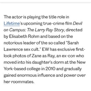 Elisabeth Röhm Instagram - Thanks @entertainmentweekly for breaking the news about my new movie, Devil On Campus, staring the GREAT @billyzane Coming out June 23rd @lifetimetv @lifetimetvpr 
You can read the link in my bio ✨

With these phenomenal young actors who have helped tell the story ✨  @tedrarogers @frankatankk @milesmmerry @erinwxlsh @alexissides @themanuelasosa

This is a deeply personal story we’ve been developing for five years. I went to Sarah Lawrence College and have tremendous empathy for the victims who have shown such strength and resilience. I am honored to tell this story. 🙏❤️

 #directinglife #actorslife #grateful  #comingsoon #tunein #rippedfromtheheadlines #truecrime #tvdrama #movies