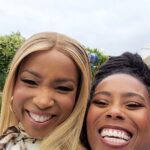 Elise Neal Instagram - IT WAS ALL ❤️ AND JOKES !!! @cameosherrell ( I KNEW I WAS FILMING HIGHER 😘 ) #bts FUN ! #theblackhamptons ALL EPISODES STREAMING NOW #season2 @betplus