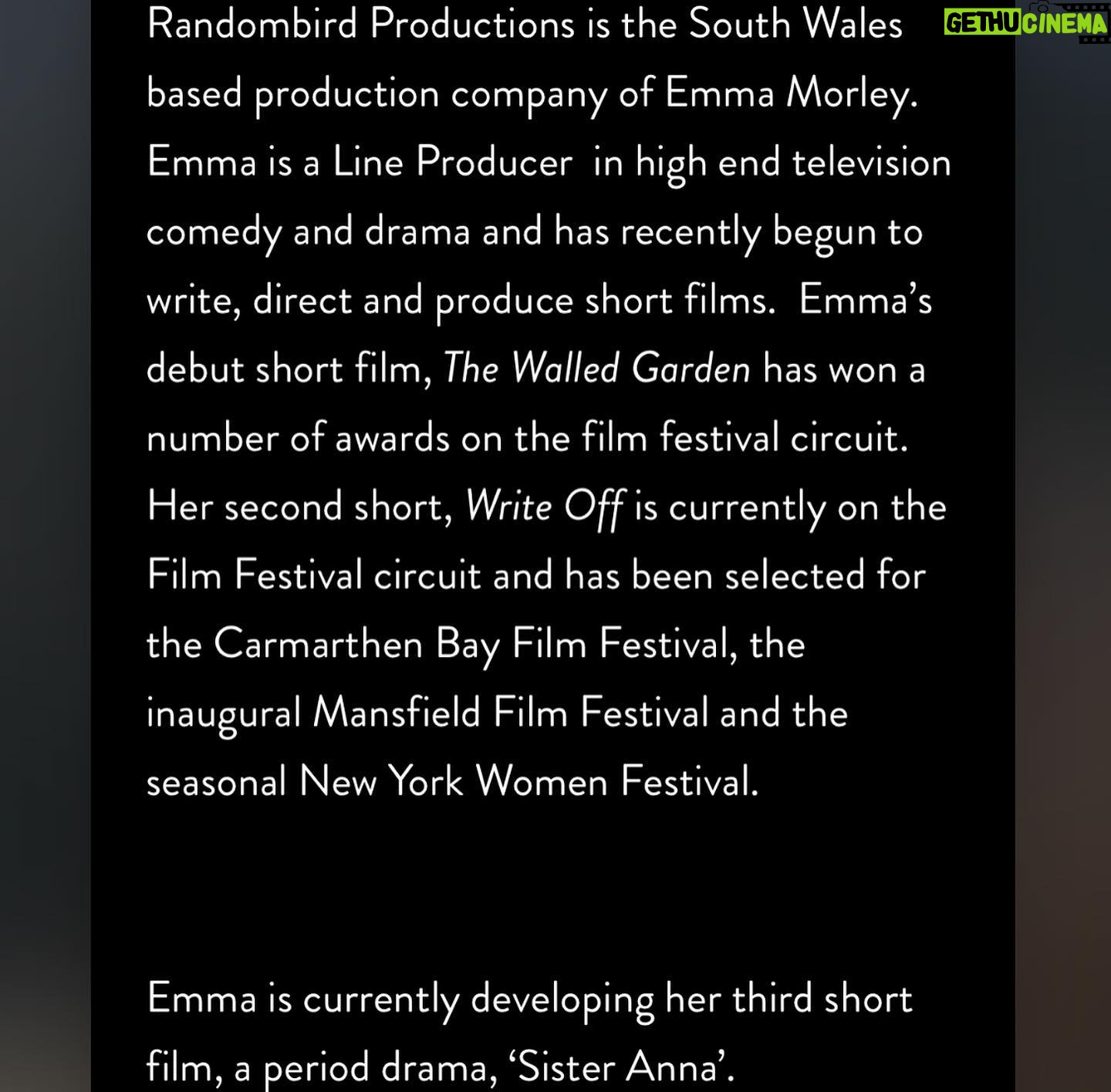 Eliza Butterworth Instagram - SISTER ANNA 🎬📽️🎞️ I am so honoured to be stepping into the role of Anna Lischer alongside the brilliant @tomyork_official in the incredible new short film ‘Sister Anna’ written and directed by Emma Morley and produced by @randombirdproductions . We are so excited to film this fantastic new project! @emmamorleyrandombird ✨✨✨