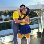 Eliza Butterworth Instagram – Happy Halloweeeen!!! 🧡🎃🧡 this is from our lil Halloween party last year for the little ones! For their amusement, Michael and I went as Minions! #halloweenhoneys #pumpkinpeeps #spookysausages #magnificentminions