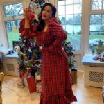 Eliza Butterworth Instagram – Feeling beyond Christmassy now that I have my very own stunning dress from MARY BENSON! @marybensonlondon ♥️🎄♥️ I have been such a huge fan of Mary’s beautiful work for so long! Mary Benson’s dresses and designs are utterly spectacular and made from the most exquisite and sustainable fabrics! Check out her website for more gorgeous pieces! Plus, Mary and her team are ANGELS!!! All I want under my tree is more dresses from Mary!! ♥️🎄♥️