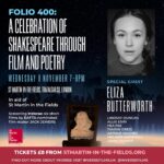 Eliza Butterworth Instagram – Come and celebrate Shakespeare with us! 🎭📖🎭 I am so honoured and excited to be performing alongside this phenomenal group of actors for the InVerse film and Shakespeare project at St Martin’s In the Fields. This evening will look to cherish the works of Shakespeare through performance as well as showing the magnificent and powerful films made my BAFTA nominated director Jack Jewers who weaves the words of Shakespeare into films that capture the most moving themes around the world. Please join us on Wednesday 8th November at 7pm! @inversefilms @stmartininthefields @jackjewers 💫💫💫