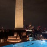 Eliza Butterworth Instagram – Oh what a night! 🪩🏙️🪩 at the absolutely exquisitely stunning @artotellondonbattersea ART’OTEL BATTERSEA in London! The most gorgeous and unique hotel I have ever seen with such mindblowing views of Battersea Power station! We had synchronised swimmers, live music and painters making stunning art in front of us! Unreal!! Woooww! Thank you so much @artotellondonbattersea for having us also to dine on the delicious food from @joiabattersea! Beautiful. @artotel #myartotel #artotelbattersea #joiarestaurant ✨✨✨ thank you so much to @epilogueagency and @loopvip