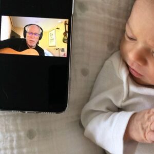 Elizabeth Hendrickson Instagram - It’s no secret that Jimmy Buffett was the best. We are lucky enough to say that we have many memories with him that will remain in our hearts forever. Josephine has been listening to him since she was born and her summer anthem this year was “volcano”. 
Smooth sailing Jimmy, Fins up 🦈