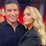 Elizabeth Berkley Instagram - Best time talking all things season 2 of #sbtb for #JessieandSlater with my Dud @mariolopez @peacocktv @accesshollywood #mamaandpapa #friendsforever🔔🎥❤️📸:@claytonhawkins 💇🏼‍♀️: @claytonhawkins 💄:@kathleenkarridene 👗:@jeannanwilliams