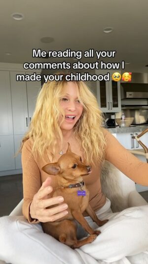 Elizabeth Daily Instagram - The dog is a paid actor 😉 #voiceactor #throwback #rugrats #powerpuffsgirls