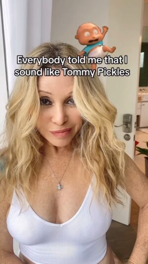 Elizabeth Daily Instagram - I guess the cats out of the bag 😂😉🤭 #voiceactor #nickelodeon #tommypickles #rugrats